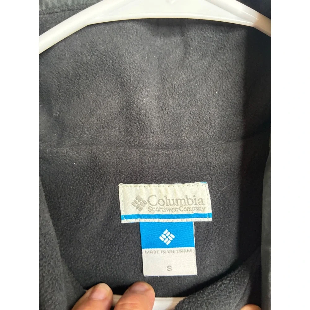 Columbia Womens Small Black Quilted Insulated Fleece Lined Full Zip Vest 7771